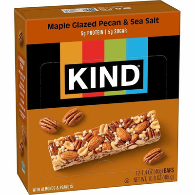 KIND Snacks Maple Glazed Pecan & Sea Salt Nut Bars, 12 / Box, KND17930