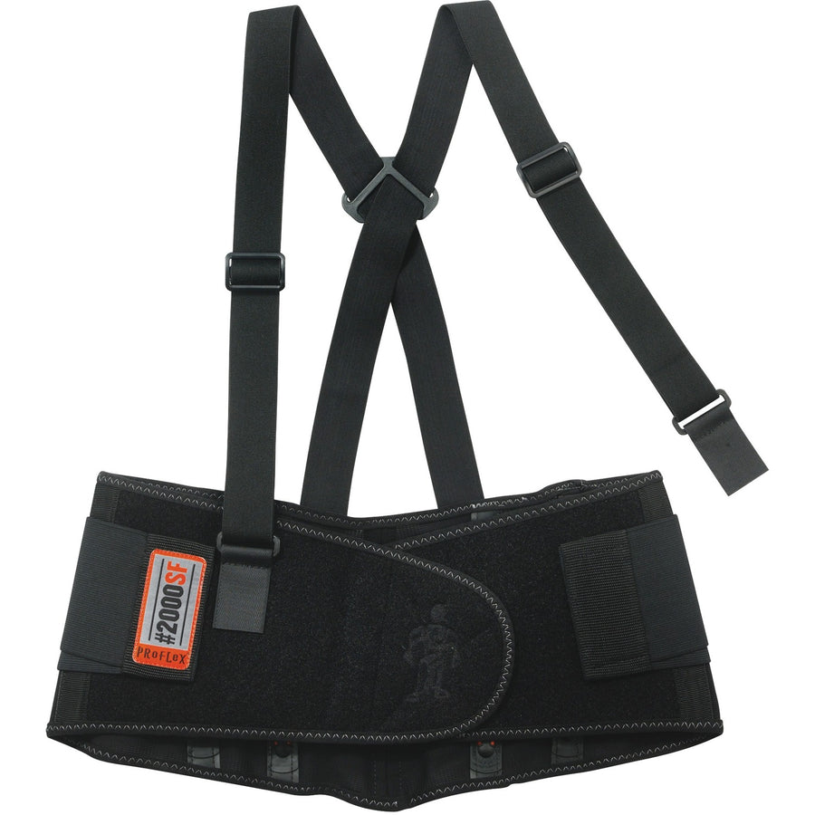 Ergodyne ProFlex 2000SF High-performance Back Support, 2" x 9.8", Black, Rubber, EGO11281