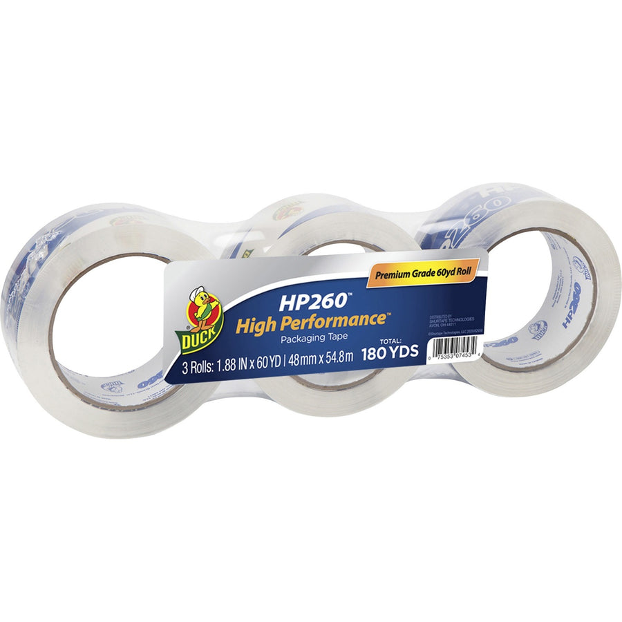 Duck HP260 Packaging Tape, Clear, 1.88", 60 yd, Long Lasting, 1 / Pack, DUC655074