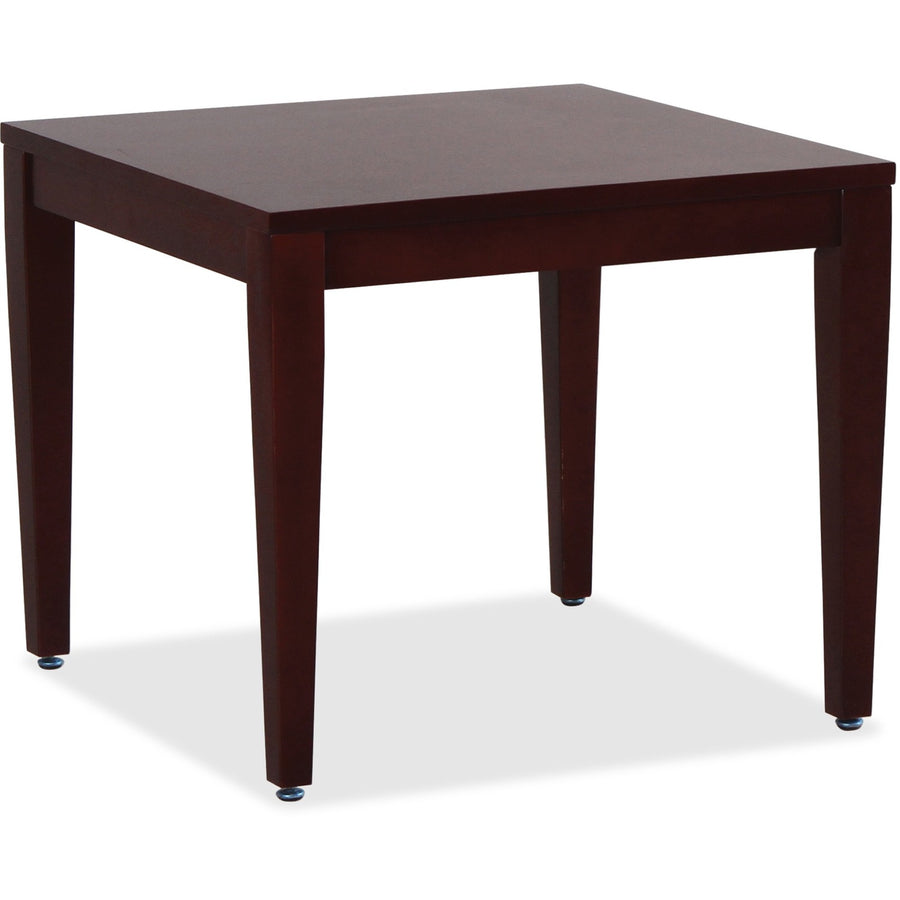Lorell Solid Wood Corner Table, 23.63" x 20", LLR59543