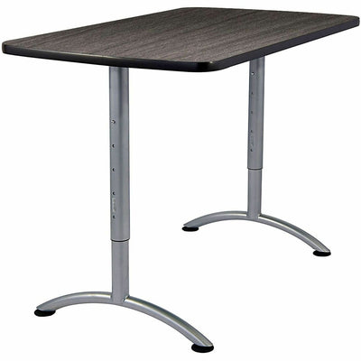 Iceberg Walnut Top Sit-to-Stand Table, Dual Color, ICE69305