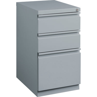 Lorell 20" Box/Box/File Mobile File Cabinet with Full-Width Pull, Gray, LLR79135