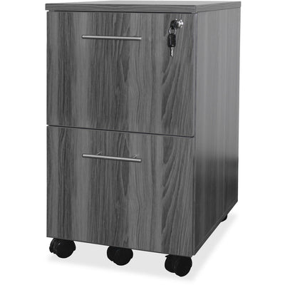 Safco Mayline Gray Laminate File/File Mobile Pedestal File, MLNMNFFLGS