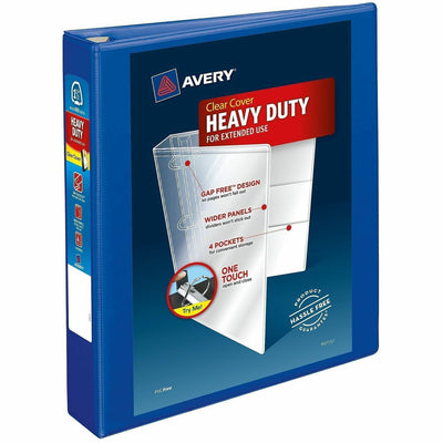 Avery Heavy-Duty View Binders - Locking One Touch EZD Rings, Pacific Blue, 8 1/2" Width x 11" Length, 12EA/CT — view 1