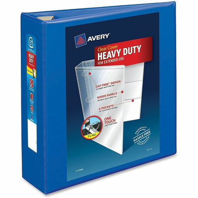 Avery Heavy-Duty View Binders with One Touch EZD Rings, Pacific Blue, 8 1/2" Width x 11" Length, 4EA/CT — view 1