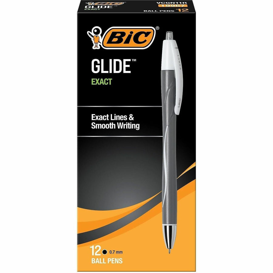 BIC Glide Exact Retractable Ballpoint, 1 Dozen — view 1