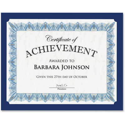Geographics Recycled Certificate Holder, Navy, 10 / Pack, GEO47835