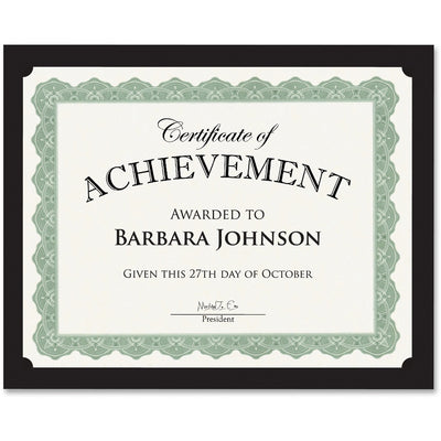 Geographics Recycled Certificate Holder, Black, 10 / Pack, GEO47836