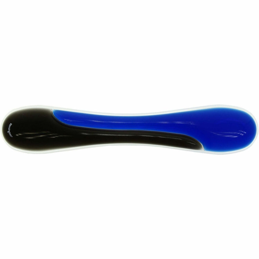 Kensington Duo Gel Wave Keyboard Wrist Rest, 18.88" x 0.41", Black & Blue, KMW62397