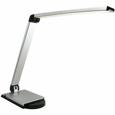 Lorell Smart Device Slot/USB Task Light, Silver, LLR13201