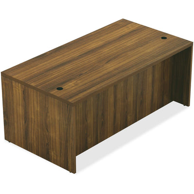 Lorell Chateau Series Rectangular desk, Brown, LLR34305