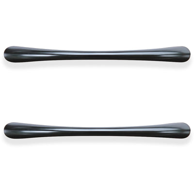 Lorell Chateau Series Laminate Drawer Transitional Pulls, Black, 2 / Pack, LLR34345
