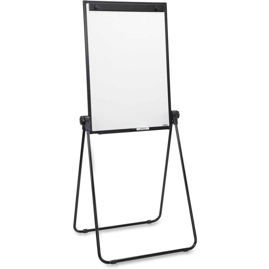 Lorell 2-sided Dry-Erase Easel with Flip-Chart Clip, Sturdy, LLR55629