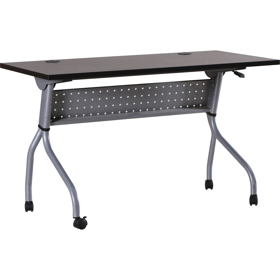 Lorell Flip Top Training Table, 47.25" x 29.50", Nylon, Modesty Panel, LLR60729