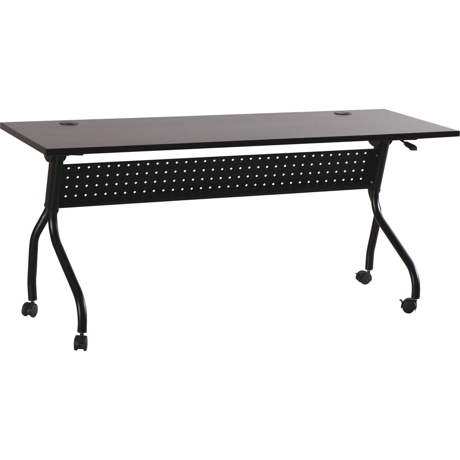 Lorell Flip Top Training Table, 70.88" x 29.50", Nylon, Modesty Panel, LLR60734
