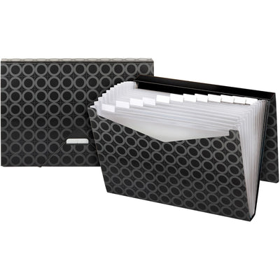TOPS Pendaflex Letter Recycled Expanding File, Black, 8 1/2" Width x 11" Length, PFX39624BLA