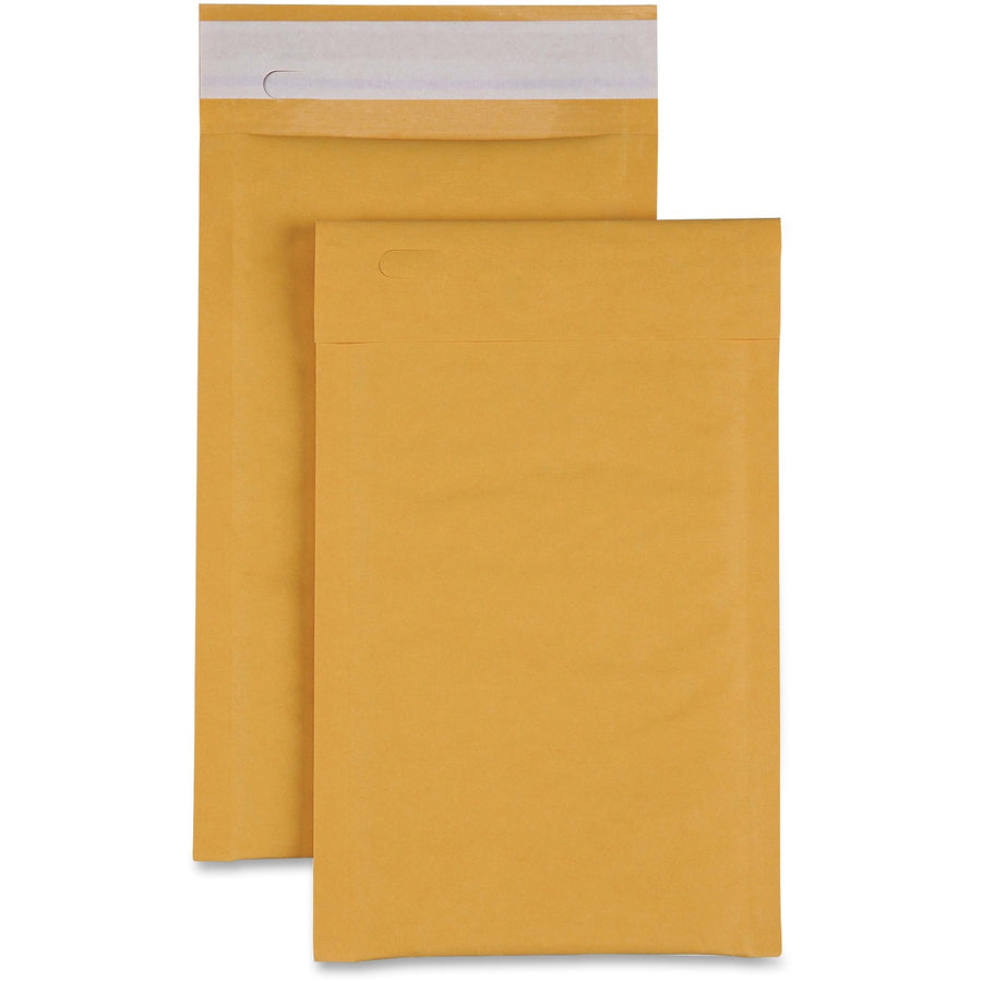 Sparco Size 0 Bubble Cushioned Mailers, Kraft, Padded, 200 / Carton, SPR74980