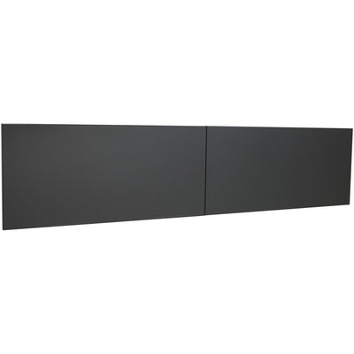 Lorell Fortress Modular Series Stack-On Hutch Door Kit, Charcoal, LLR79174
