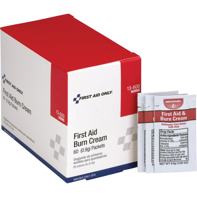 First Aid Only Burn Cream Packets, 60 / Box, FAO13600