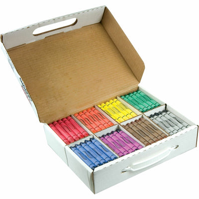 Dixon Ticonderoga Prang Crayons Master Pack, Assorted, 200 / Box, DIX32341