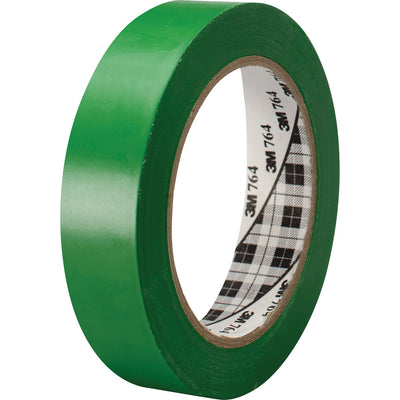 3M General-Purpose Vinyl Tape 764, Green, 1 Roll, MMM764136GRN