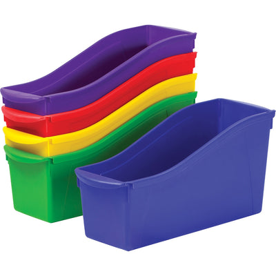ERA Group Storex Large Book Bin, Assorted Colors, Set of 5, 5 / Set, STX70105U06C