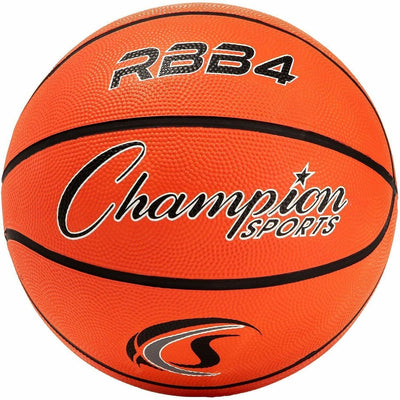 Champion Sports Intermediate Rubber Basketball Orange, CSIRBB4