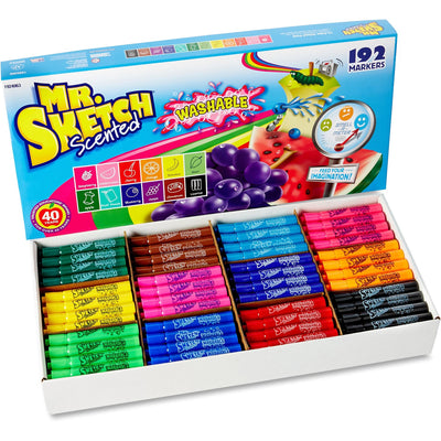 Newell Mr. Sketch Scented Washable Markers, 192 / Set, SAN1924063