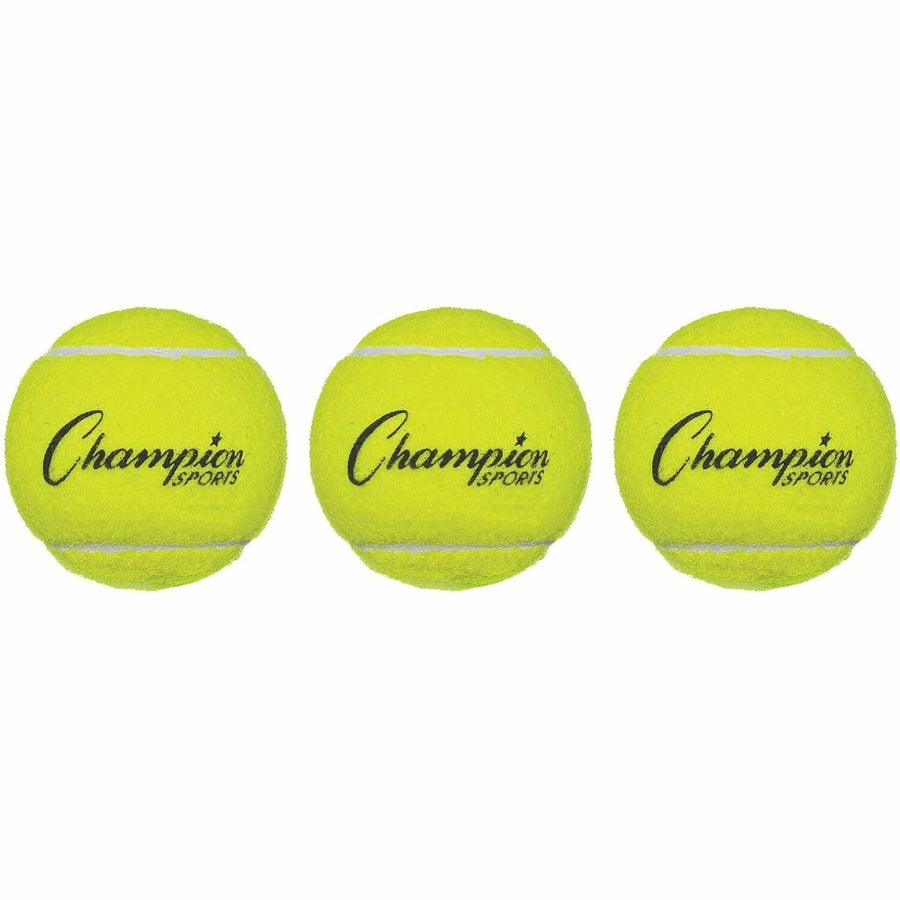 Champion Sports Tennis Ball Pack, Yellow, 1 / Pack, CSITB3