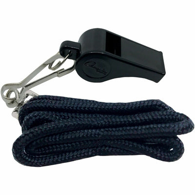 Champion Sports Plastic Whistle/Bulk Lanyard Pack, Silver, 1 Dozen, CSIBP601