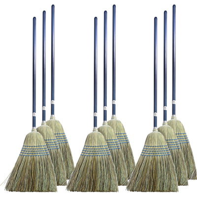 Genuine Joe Light Duty Broom, Natural, 12 / Carton, GJO12002CT