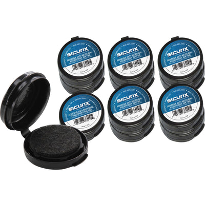 Baumgartens SICURIX Adhesive Fingerprint Ink Pads, Black, 12 / Carton — view 1