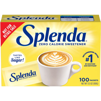 McNeil Nutritionals Splenda No Calorie Sweetener Packets, 100 / Box, SNH200025