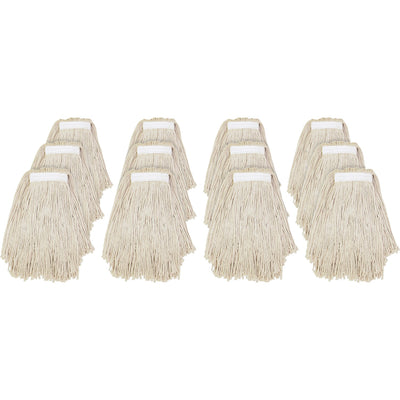 Genuine Joe Clamp-style Cotton Mophead, Natural, 12 / Carton, GJON16COTCT