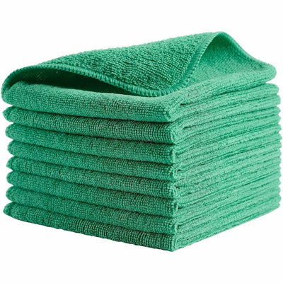 Newell Rubbermaid Commercial 16" Light Commercial MF Cloths, Green, 24 / Pack, RCP1820582