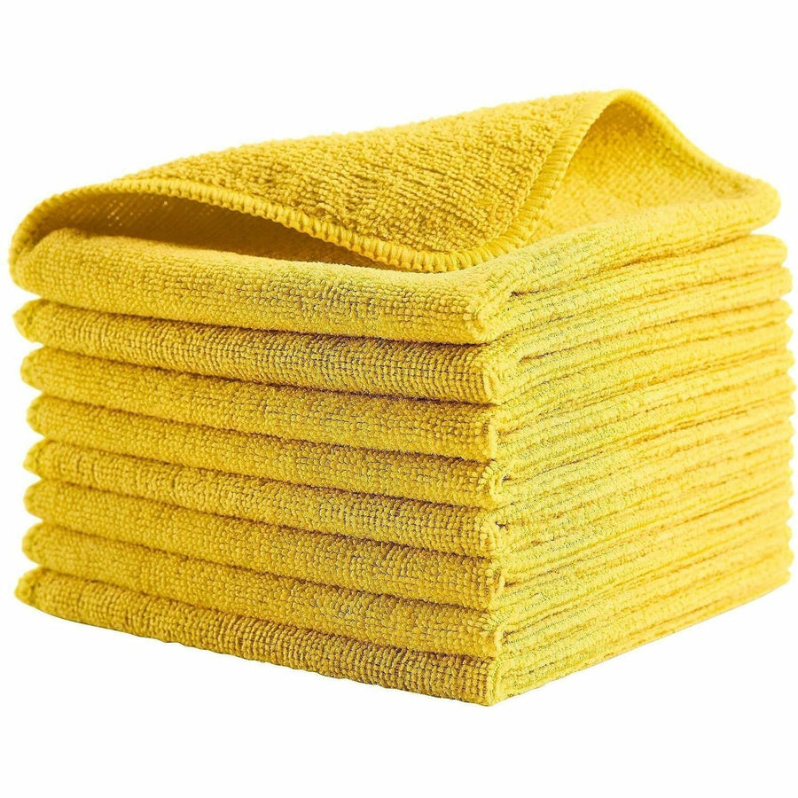 Rubbermaid Commercial 16x16 Light Commercial MF Cloth Yellow, Reusable, 24 / Pack, RCP1820584