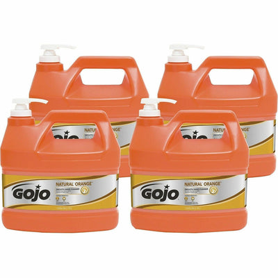 Gojo Natural Orange Smooth Hand Cleaner, 4 / Carton, GOJ094504CT