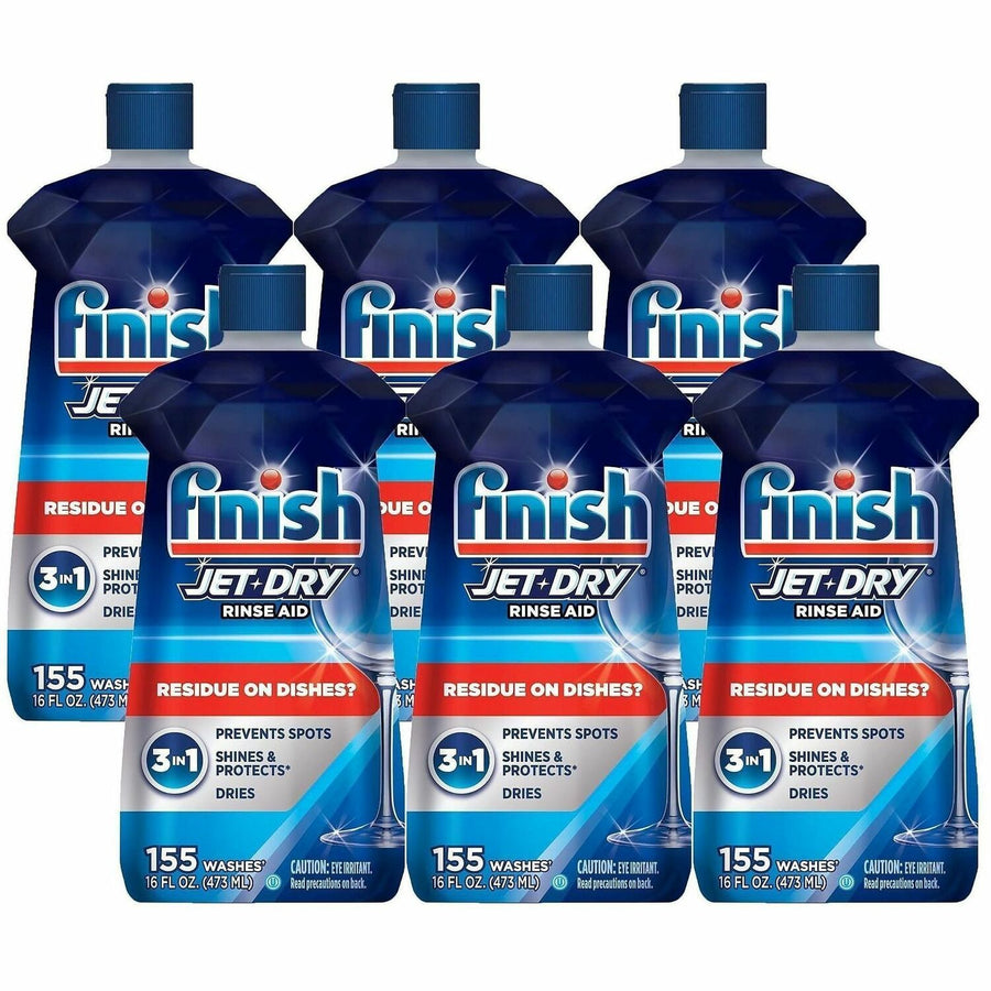 Finish Large Jet-Dry Rinse Aid, Blue, 6 / Carton, RAC78826CT