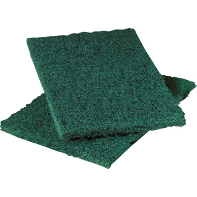 3M Scotch-Brite Heavy-Duty Scouring Pad, Green, 3 / Carton, MMM86CT