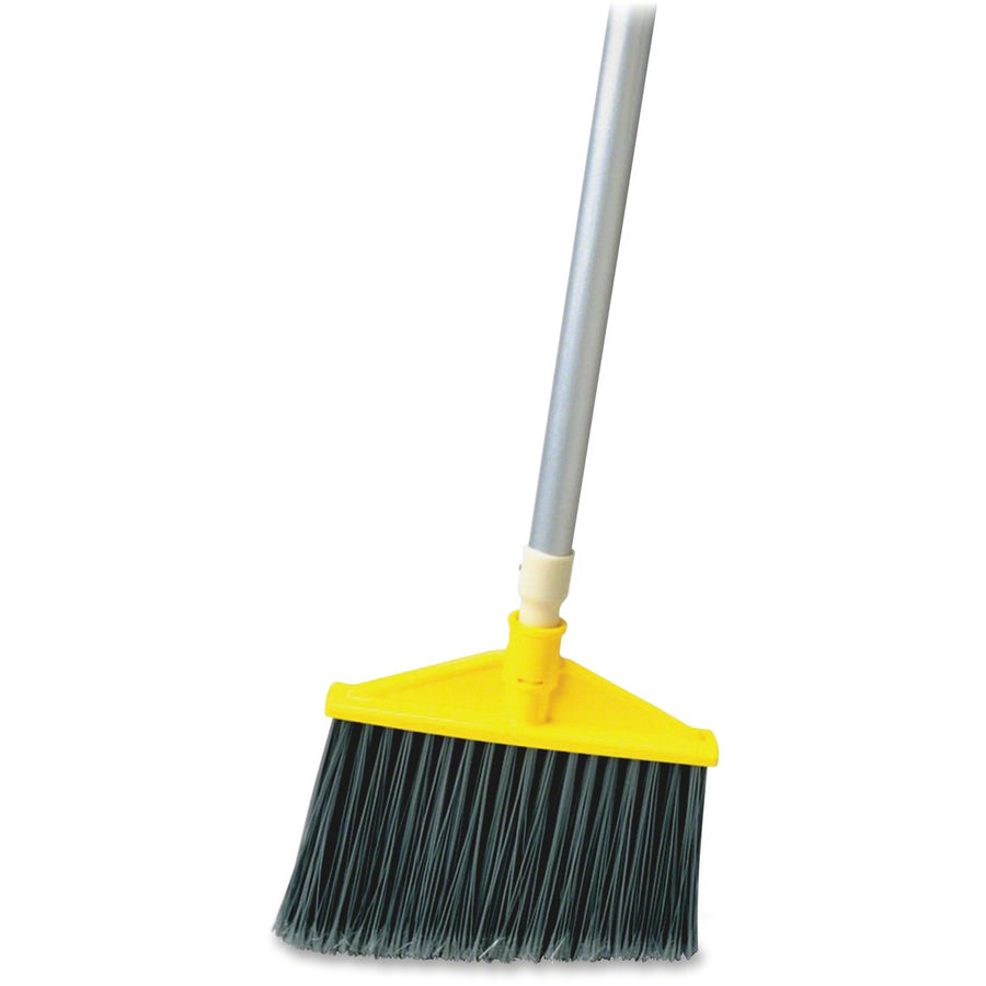 Rubbermaid Commercial Aluminum Handle Angle Broom, Gray, Chemical Resistant, 6 / Carton, RCP638500GRACT