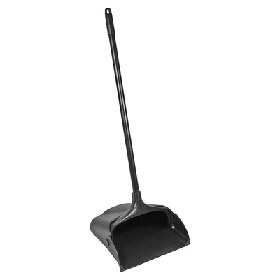 Rubbermaid Commercial LobbyPro Upright Dust Pan, Black, 6 / Carton, RCP253100BKCT
