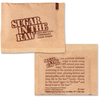 J.M. Smucker Sugar In The Raw Turbinado Cane Sugar, 400 / Carton, SMU50390