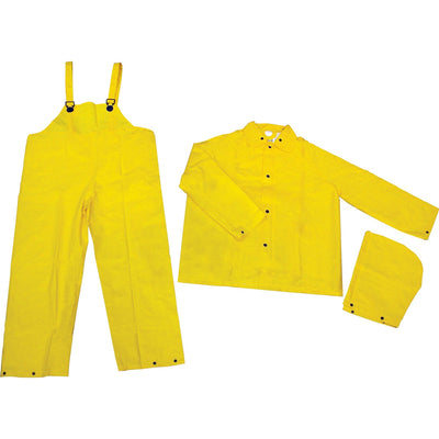 MCR Safety River City Three-piece Rainsuit, Yellow, MCS2003L
