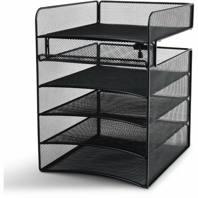 Safco Onyx Horizontal Hanging Desktop Storage, Black, SAF3240BL