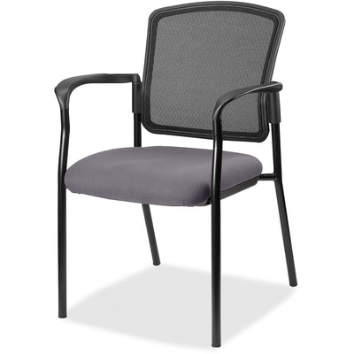 Lorell Mesh Back Stackable Guest Chair, Carbon, LLR23100101