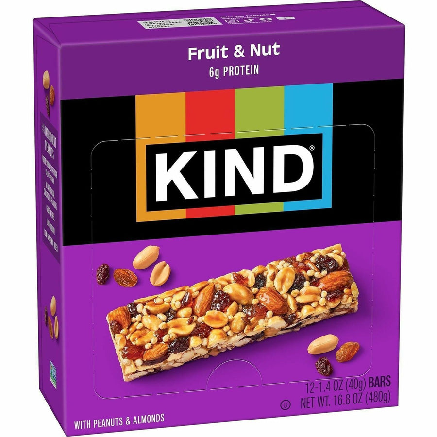 KIND Fruit and Nut Bar, Sulfur dioxide-free, 12 / Box, KND17824