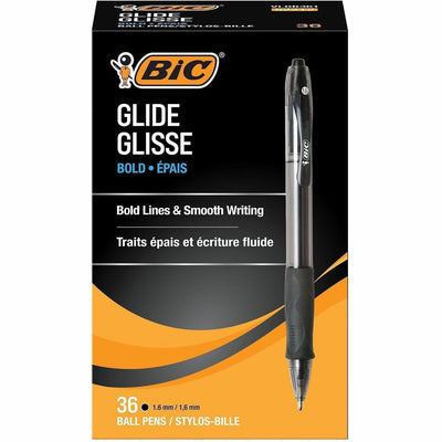 BIC Glide Bold, 36 / Box, BICVLGB361BK