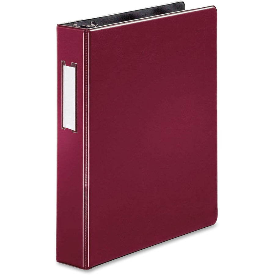 Business Source 1.5" D-Ring Binder, Burgundy, 12EA/CT — view 1