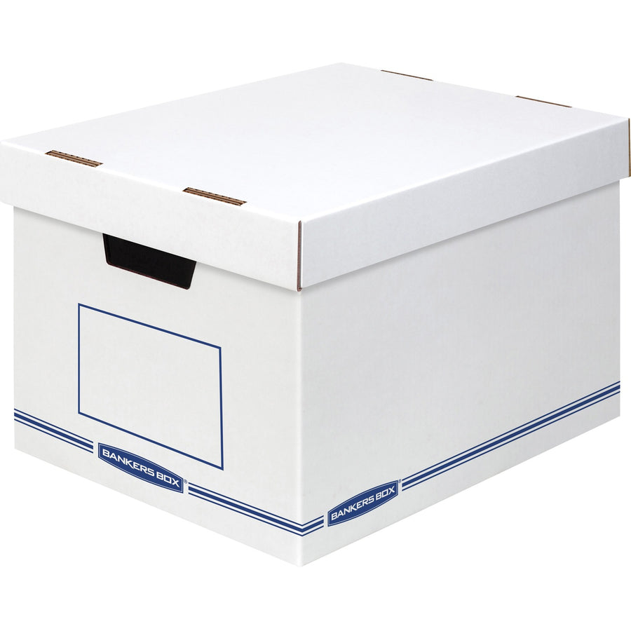 Bankers Box Organizer Storage Boxes, 12.8" x 10.5", Blue, Sturdy, 12 / Carton, FEL4662401