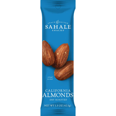 Sahale Snacks California Almonds Dry Roasted Snack Mix, Gluten-free, 18 / Carton, SMU00329